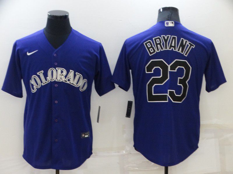 Men Colorado Rockies #23 Bryant Purple Game Nike 2022 MLB Jersey->detroit tigers->MLB Jersey